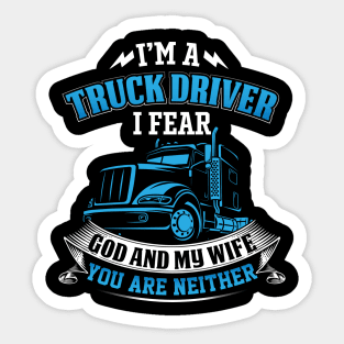 Truck Driver Sticker